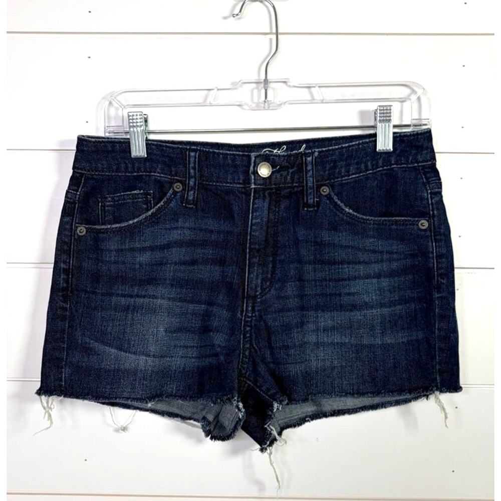 Universal Thread Women's Dark Wash High Rise Denim Cut Off Shorts Blue Size 6/28